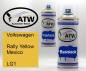 Preview: Volkswagen, Rally Yellow Mexico, LG1: 400ml Sprühdose + 400ml Klarlack - Set, von ATW Autoteile West.